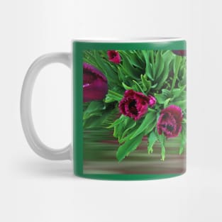 Maroon Tulips Mug